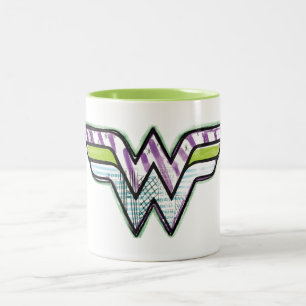 Tasse 2 Couleurs Logo de Sketch couleur Wonder Woman