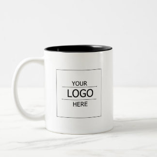 Tasse 2 Couleurs Logo d'entreprise personnalisé à deux tons