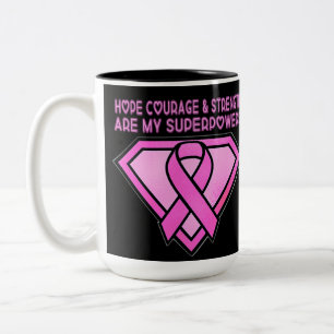 Tasse 2 Couleurs Logo Diamond Sensibilisation au Cancer du Sein Noi