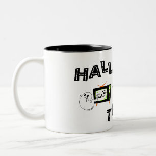 Tasse 2 Couleurs Logo Halloweenathon avec Skele