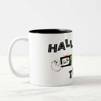 Tasse 2 Couleurs Logo Halloweenathon avec Skele