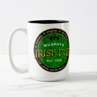 Logo irlandais personnalisé et rond de Pub