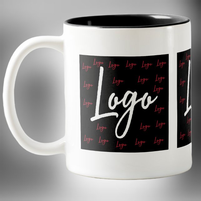 Tasse 2 Couleurs Logo promotionnel d'entreprise personnalisée (Custom Logo Mugs For Small and Big Businesses. Employee incentive. Customer appreciation. )