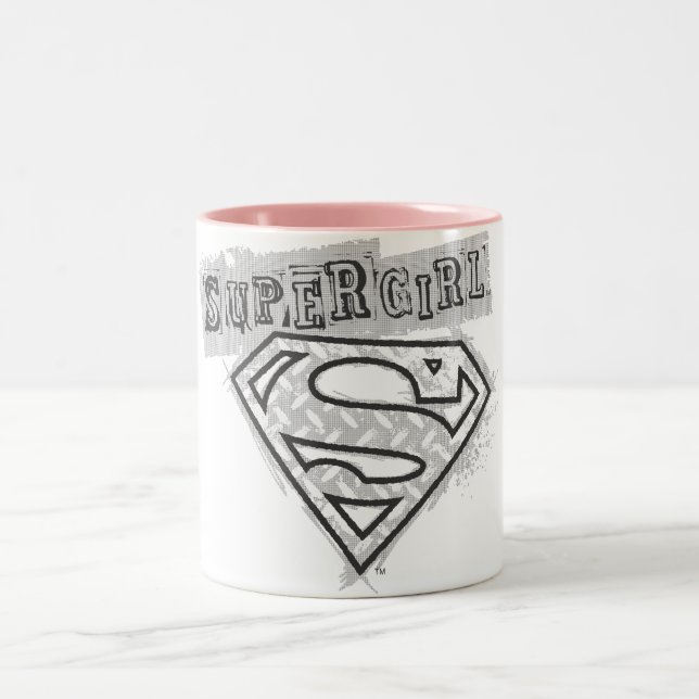 Tasse 2 Couleurs Logo Supergirl 1 (Centre)