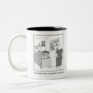 Tasse 2 Couleurs L'oiseau tôt obtient des vers