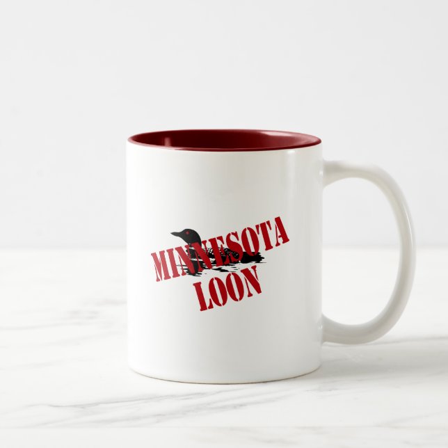 Tasse 2 Couleurs Loon du Minnesota (Droit)
