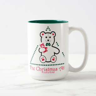 Tasse 2 Couleurs L'or des Tasse-Imbéciles de grenier de Noël,