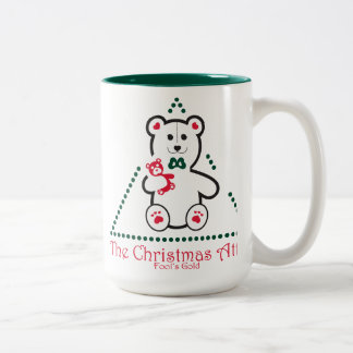 Tasse 2 Couleurs L'or des Tasse-Imbéciles de grenier de Noël,