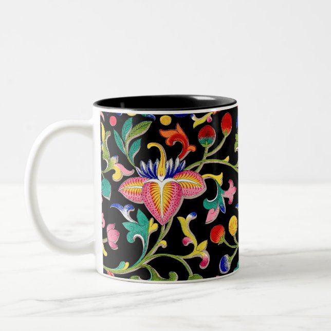 Tasse 2 Couleurs Lotus Fleurs et Vins (Gauche)