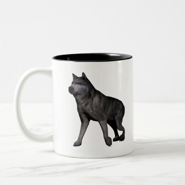 Tasse 2 Couleurs Loup (Gauche)