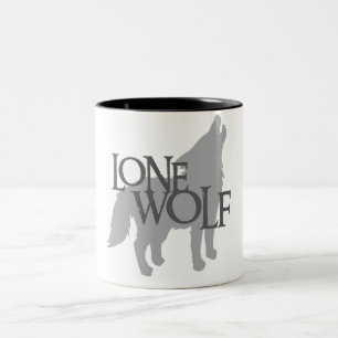 TASSE 2 COULEURS LOUP SOLITAIRE