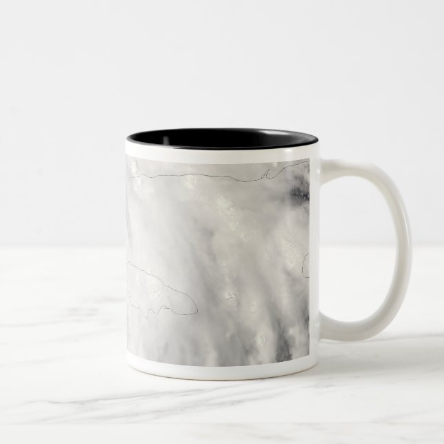 Tasse 2 Couleurs L'ouragan Gustav sur la Jamaïque (Droit)