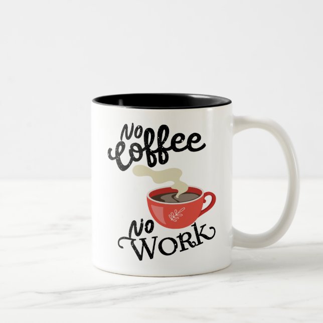 Tasse 2 Couleurs Louveur de café (Droit)