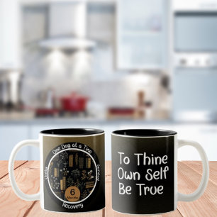 Tasse 2 Couleurs Louveur de livre - Cadeau personnalisé Sobriety