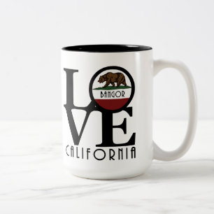 Tasse 2 Couleurs LOVE Bangor California 15oz