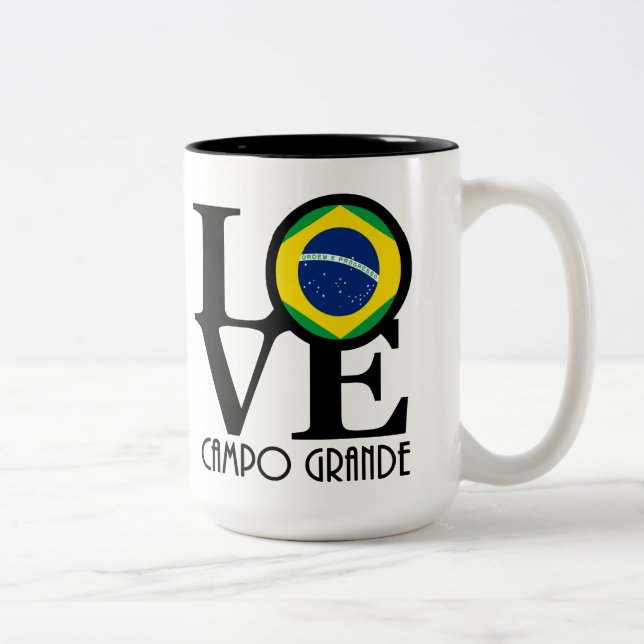 Tasse 2 Couleurs LOVE Campo Grande 15oz (Droit)