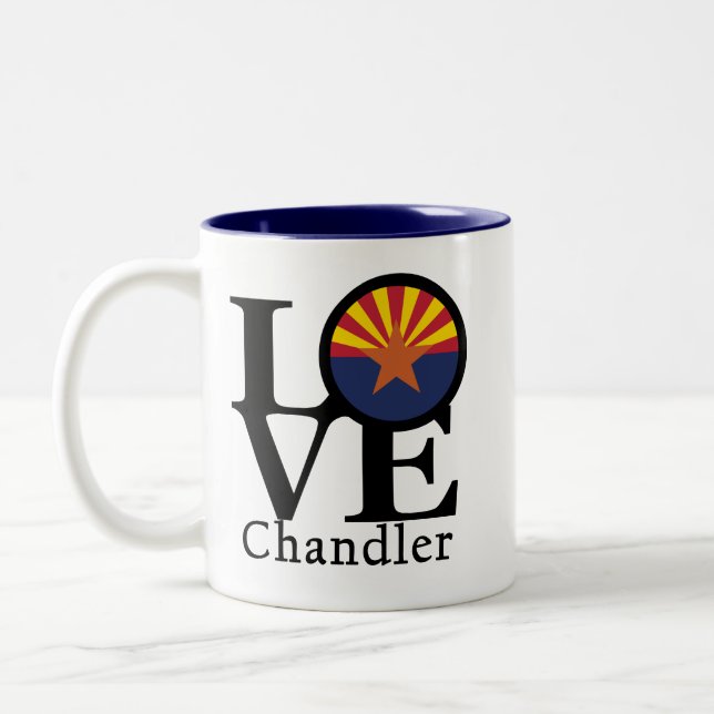Tasse 2 Couleurs LOVE Chandler Arizona (Gauche)
