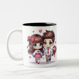 Tasse 2 Couleurs Love Conquates All, Saint Valentin
