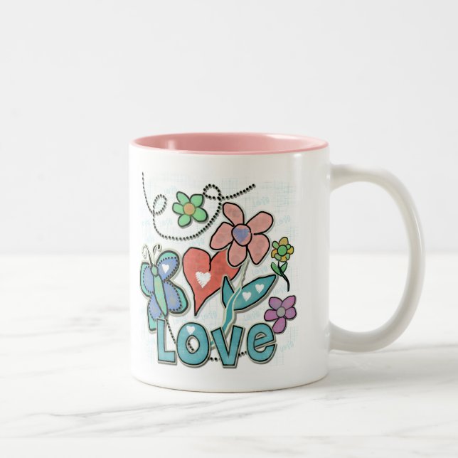 Tasse 2 Couleurs Love Garden (Droit)