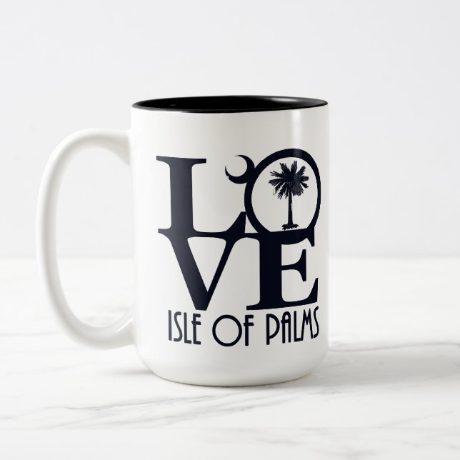 Tasse 2 Couleurs LOVE Isle of Palms 15oz (Gauche)
