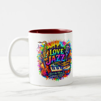 Tasse 2 Couleurs Love Jazz - feel the music