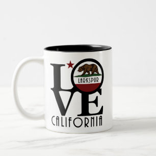 Tasse 2 Couleurs LOVE Larkspur Californie 11oz