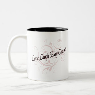 Tasse 2 Couleurs Love Laugh Play Canasta Red