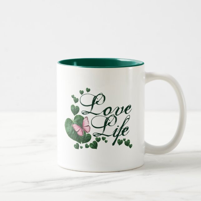 Tasse 2 Couleurs Love life (Droit)