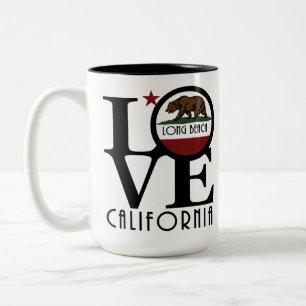 Tasse 2 Couleurs LOVE Long Beach California 15oz