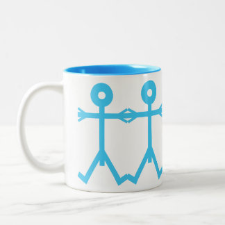 Tasse 2 Couleurs Love Men Icon 2006 Art Bleu