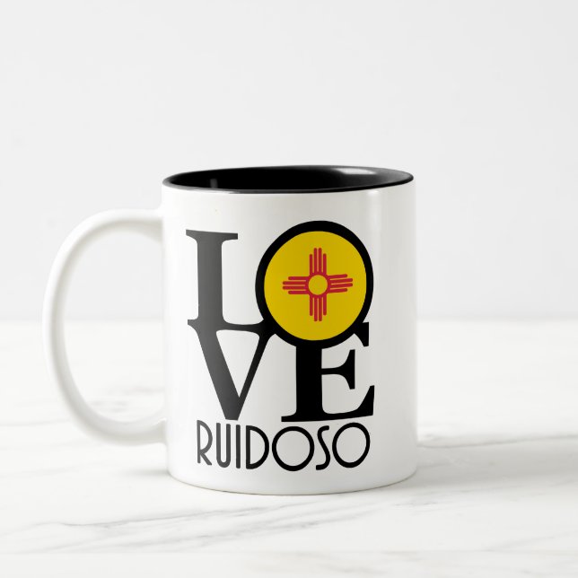 Tasse 2 Couleurs LOVE Ruidoso, NM 11oz (Gauche)
