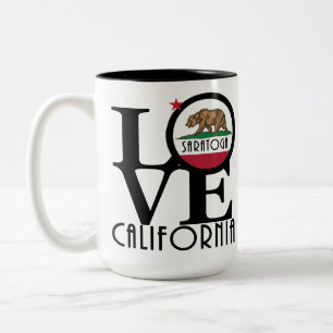Tasse 2 Couleurs LOVE Saratoga California 15oz