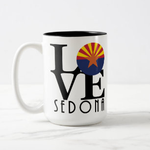 Tasse 2 Couleurs LOVE Sedona Arizona 15oz