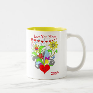Tasse 2 Couleurs Love U Maman