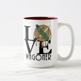 Tasse 2 Couleurs LOVE Wagoner Oklahoma 15oz