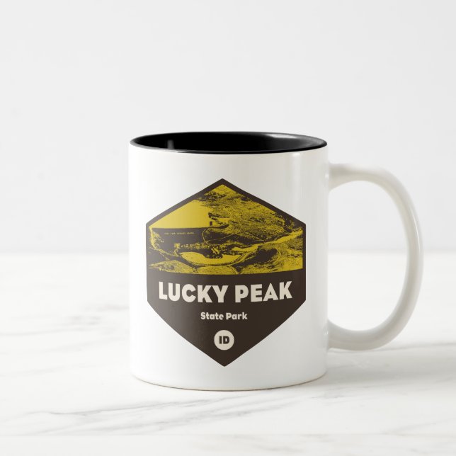 Tasse 2 Couleurs Lucky Peak State Park Idaho (Droit)