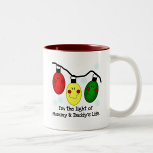 Tasse 2 Couleurs Lumière de maman et papa's Life Tshirts et cadeaux