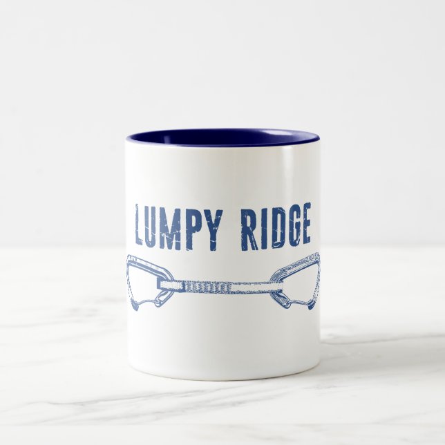 Tasse 2 Couleurs Lumpy Ridge Rock Climbing Quickdraw (Centre)