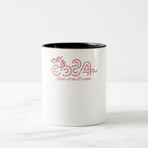Tasse 2 Couleurs Lunaire : 2024 Année du Dragon