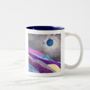 Tasse 2 Couleurs Lune bleue