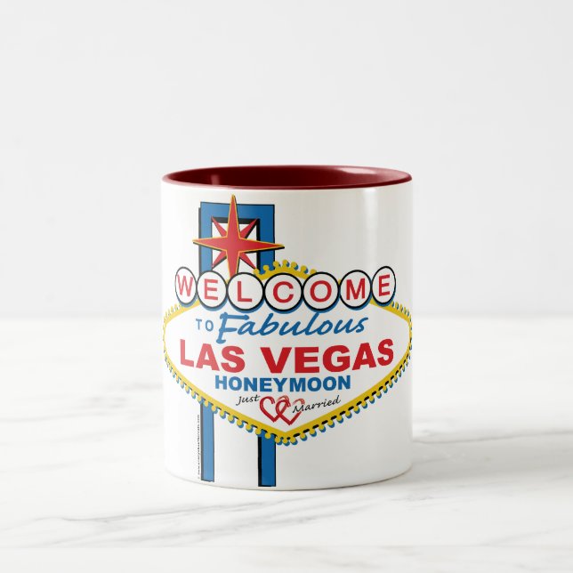 Tasse 2 Couleurs Lune de miel de Las Vegas (Centre)