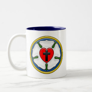 Tasse 2 Couleurs Luther Rose au relief