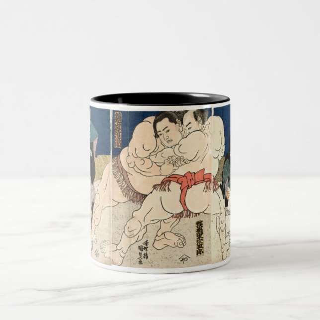Tasse 2 Couleurs Lutte de sumo 1860 (Centre)