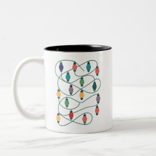 Tasse 2 Couleurs Ma couleur préférée est Noël Lumières drôle de pyj