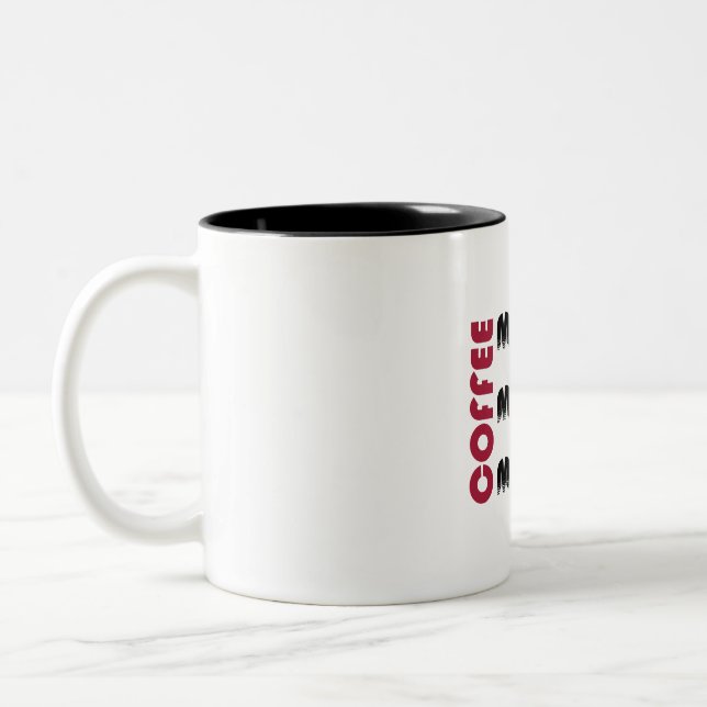 Tasse 2 Couleurs Ma Maison Mes Règles Mon Café (Gauche)