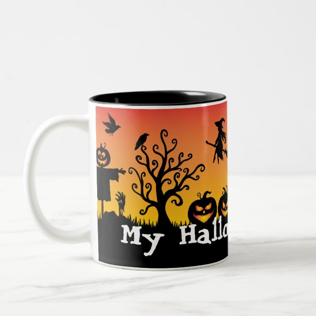 Tasse 2 Couleurs Ma Musique d'Halloween (Gauche)