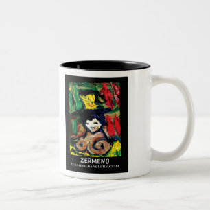 Tasse 2 Couleurs "MA petit Fleur Préférée" par ZermenoGallery.com