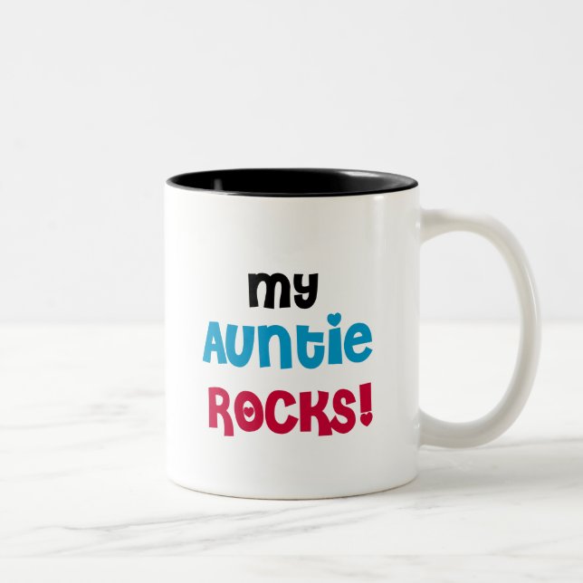 Tasse 2 Couleurs Ma tante Rocks Tshirts et cadeaux (Droit)