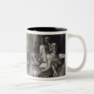 Tasse 2 Couleurs Macbeth, les trois sorcières et Hecate dans l'acte