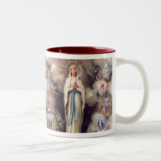 Tasse 2 Couleurs Madame de Lourdes (Droit)
